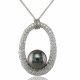 Tahitian Pearl & Diamond Pendant Tahitian Pearl & Diamond Pendant