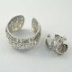 Francine II Silver Bracelet & Earrings Set Francine II Silver Bracelet & Earrings Set