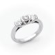 14K White Gold Moissanite Three Stone Ring 14K White Gold Moissanite Three Stone Ring