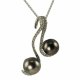 Tahitian Pearl & Diamond Pendant Tahitian Pearl & Diamond Pendant